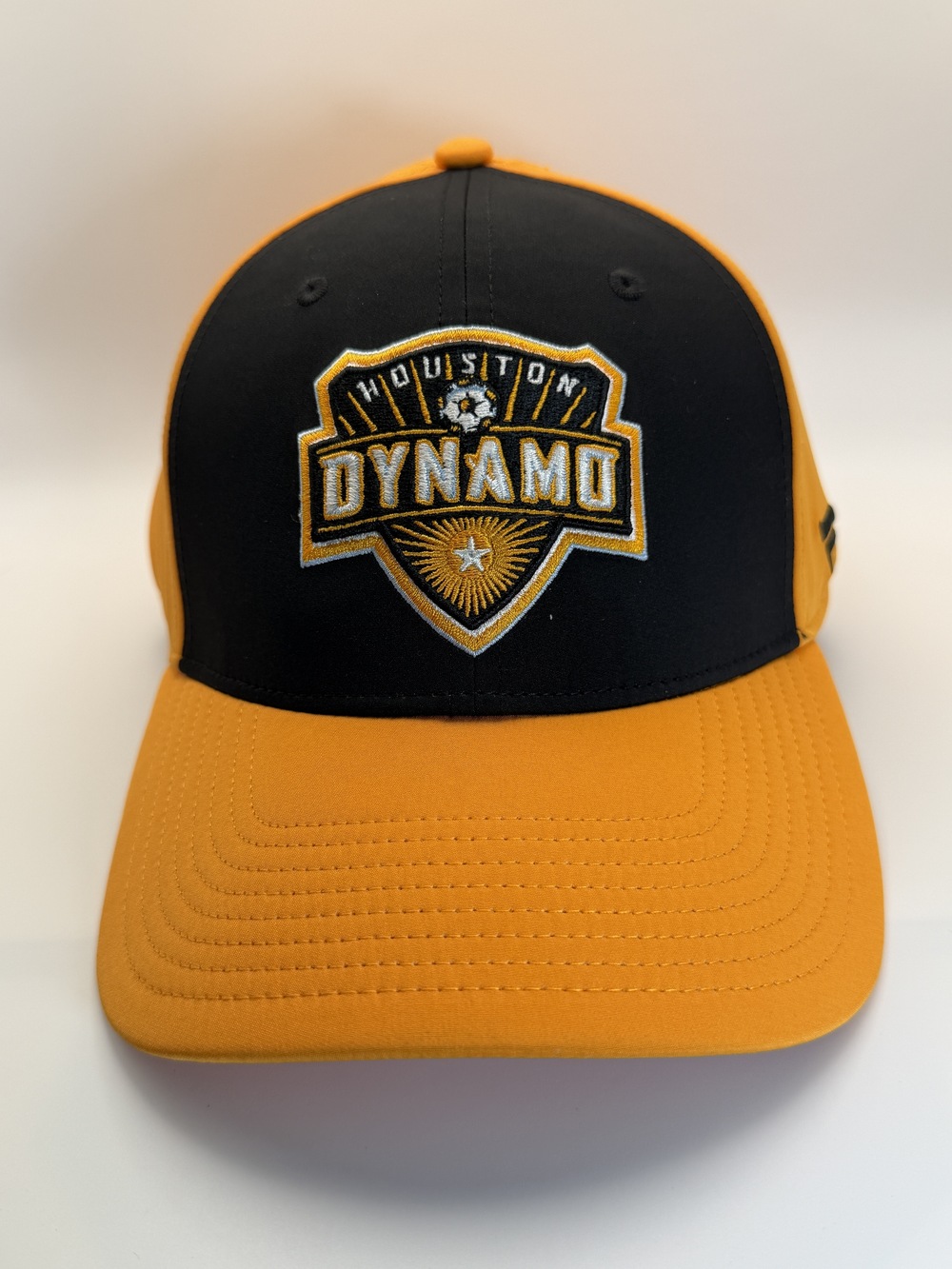 Houston Dynamo Fanatics Flex M/L Yellow Black Baseball Cap Hat
